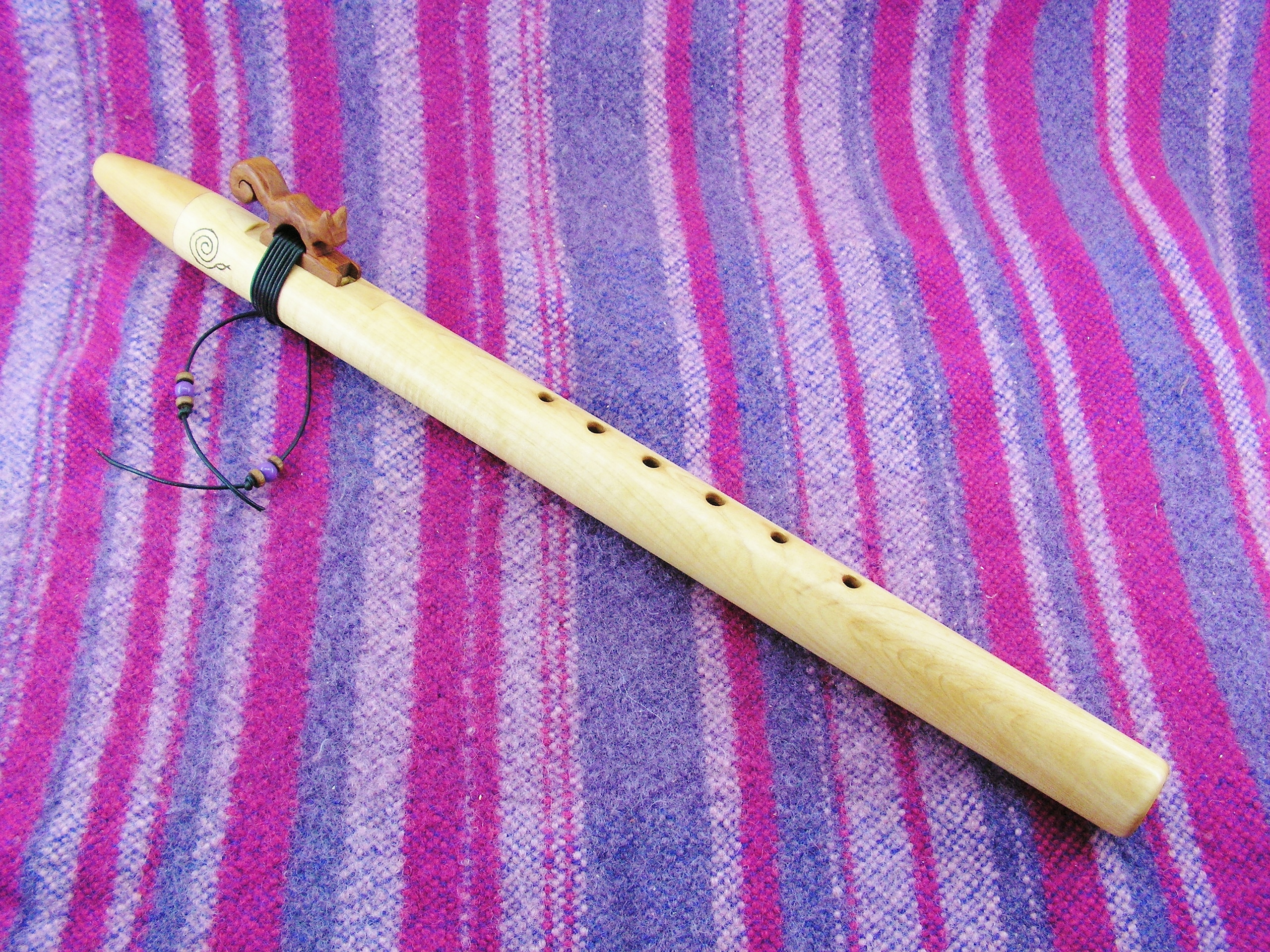 Fa 432 Hz en érable Laurent Saulnier Facteur de flûtes natives